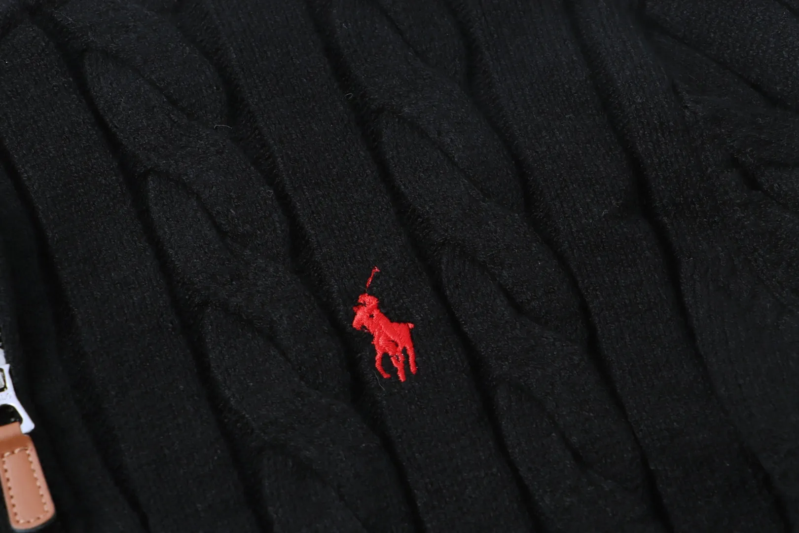 P230 RALPH LAUREN Ralph Lauren seven-color classic small label embroidered stand-collar long-sleeved half-zip knitted sweater tops for men and women seven colors Color: black white gray royal blue pink sky blue khaki code number: S M L XL material: cotton